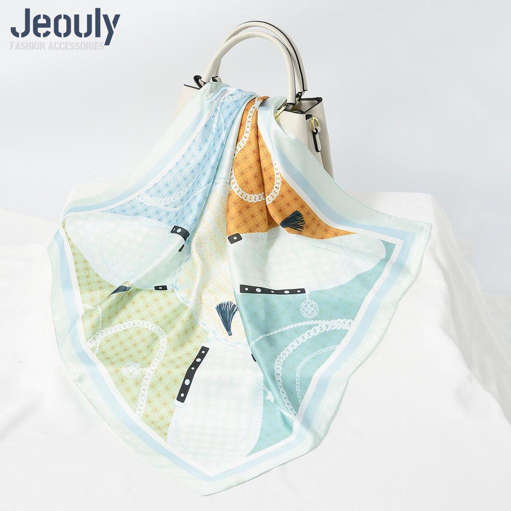 Cross-Border 70cm Silk Cashew Print Scarf - Autumn/Winter Women's Fashion Headscarf