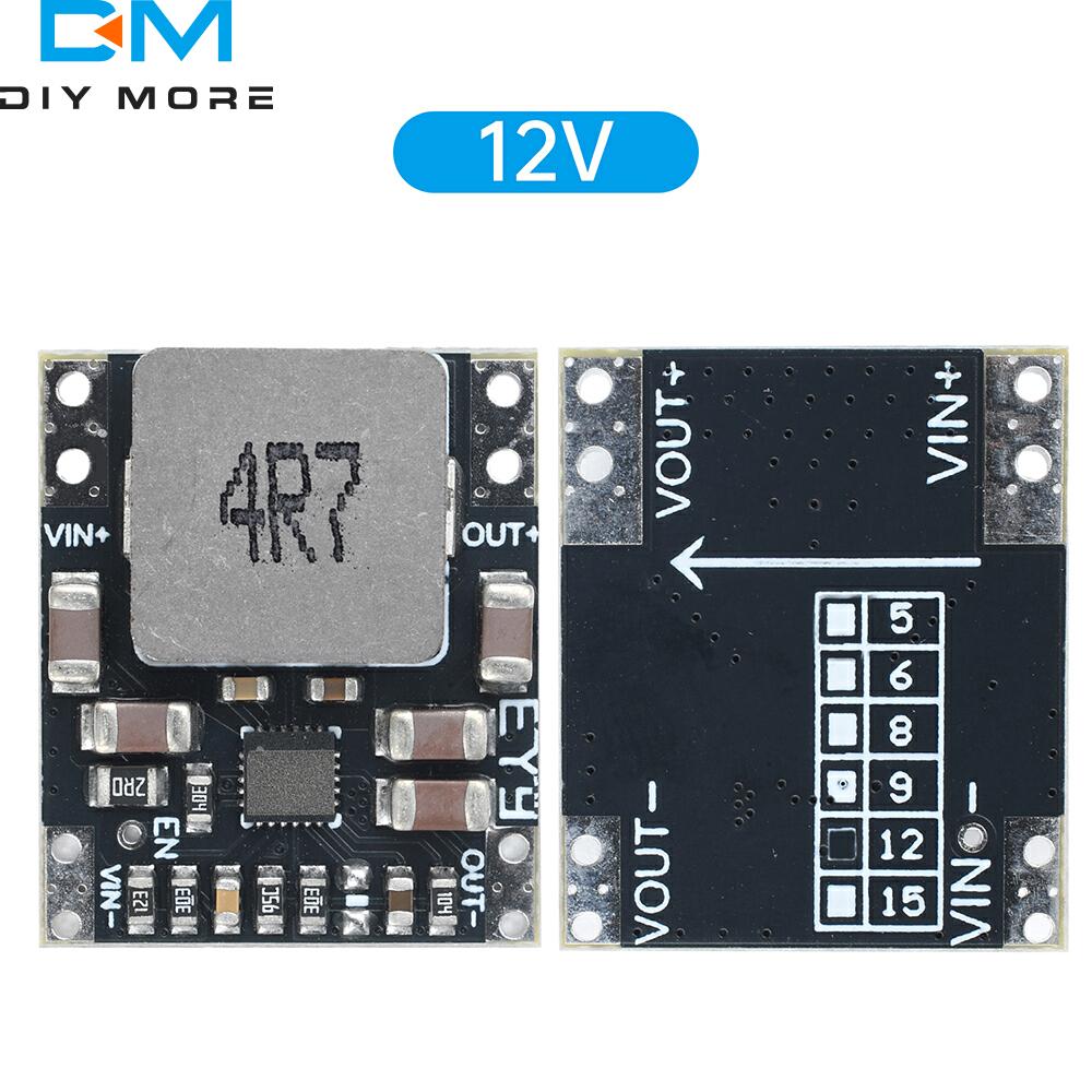 DC 3-23V to DC 5V 9V 12V Automatic Step Up/Down Power Supply Module DC-DC Voltage Buck Boost Converter