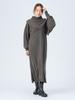 Beams Heart Layered Knit Dress Charcoal One Size (Set Item) Women's