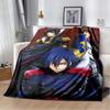 Code Geass Lelouch Anime Portrait Flannel Throw Blanket, Soft Warm Lightweight Blanket for Sofa Bed Home Decor