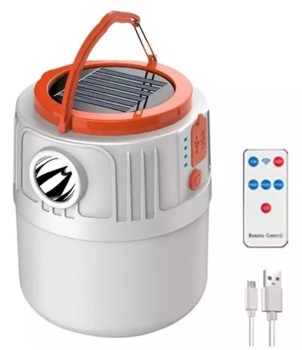 Lampa Kempingowa Led Turystyczna Solarna Powerbank