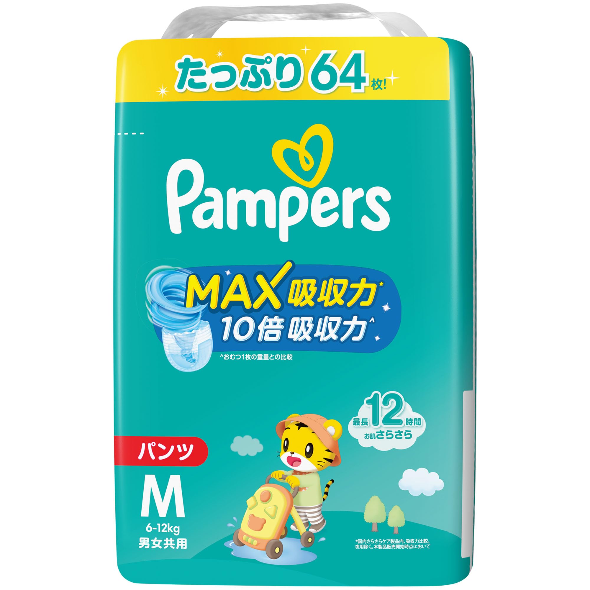 

Подгузники M Pampers Smooth Care MAX Absorbing 64 шт. [Размер трусиков] (6~12 кг)