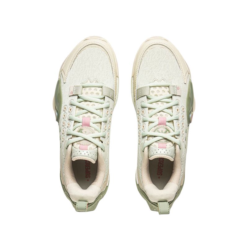 Li Ning Kids Basketball Fashion Trend Non-Slip Wear-Resistant Low-Top Basketball Shoes Men sneaker Light-Green YKBV070-3