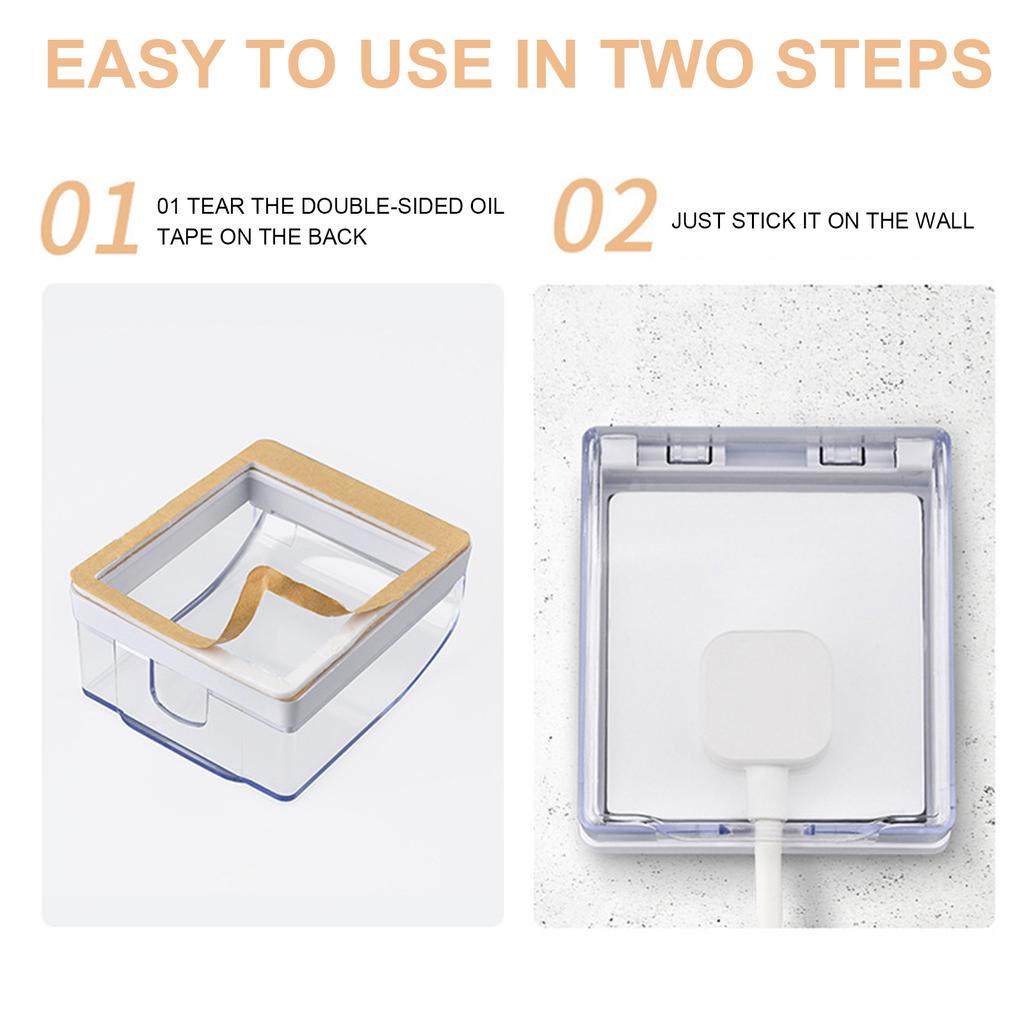 Easy Install Stick On Outlet Covers for Home and Office Use Child and Pet Safe Fits 86 Type Sockets