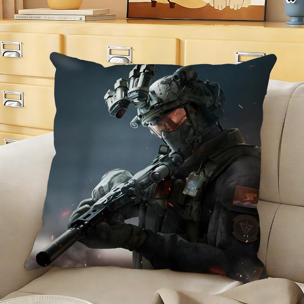 

Cool Game DDelta Force Cushion Cover Soft Durable Reversible Pillow Cover Home Car MultiScene Daily Comfort Pillowcase 30X30cm