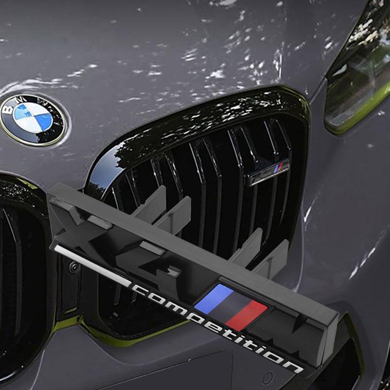 3D ABS M Logo Car Front Grille Badge Sticker Auto Badge Accessories For BMW M M2 X3 M4 X5M M6 M7 F48 G01 E84 E83 F39 F10 F30 G11