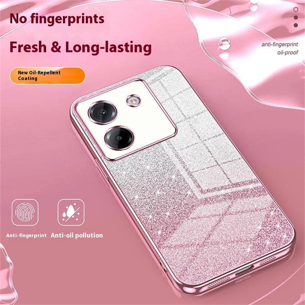For Xiaomi Poco M7 Pro 5G Case Electroplating Gradient Glitter TPU Phone Cover