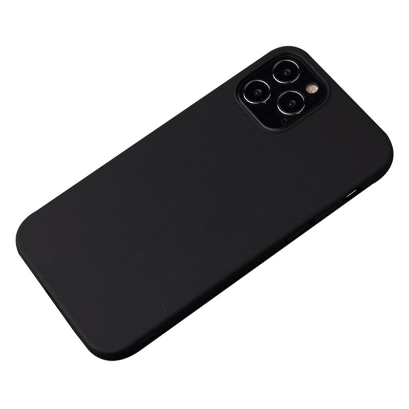 

For iPhone 16 Pro Max TPU Phone Case Matte Anti-Fingerprint Protective Cover Black