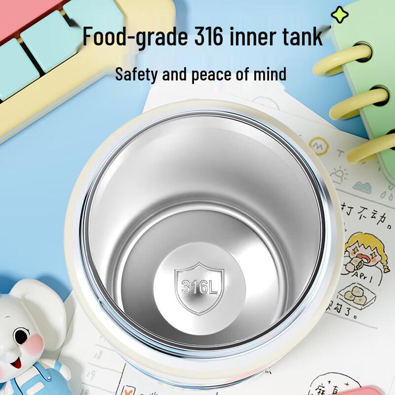 Fuguang 316L Stainless Steel Kids Insulated Bottle with Dual-Use Lid