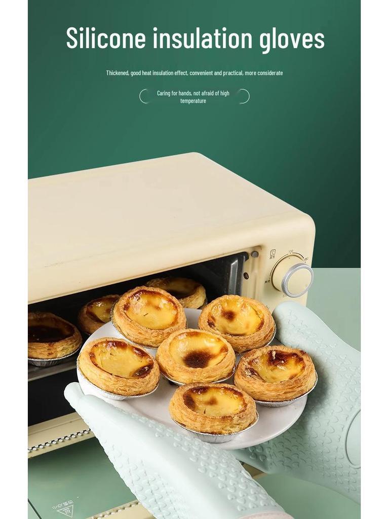 Exclusive Non-Slip Silicone Oven Gloves: Heat-Resistant, Anti-Scald Kitchen Protection with Free Shipping