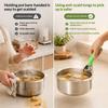 Stainless Steel Hot Bowl Gripper With Non Slip Handle Firm Grip For Kitchen Lifting Hot Dishes Bowls Pots