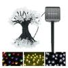 LED Solar String Christmas Lights IP65 Waterproof Flower Garden Blossom Party For Outdoor Home Wedding Holiday Decoration