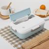 Heating Microwave Lunch Box Creative Stand Bento Container Lunch Dinner Food Container for Kids Picnic School Desk | Breakfast Boxes (Blue)