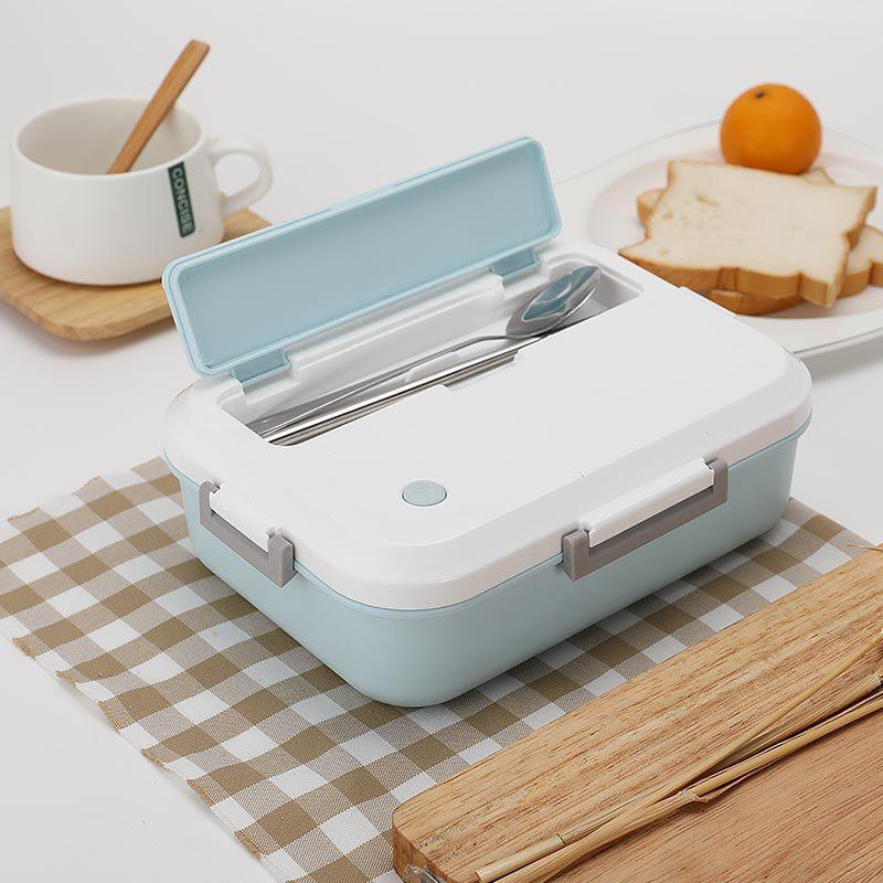 Heating Microwave Lunch Box Creative Stand Bento Container Lunch Dinner Food Container for Kids Picnic School Desk | Breakfast Boxes (Blue)