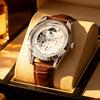 Orologio Meccanico Scheletrico Duca di Lorena: Multifunzione, Luminoso, Impermeabile, Casual Business Cinturino in Acciaio