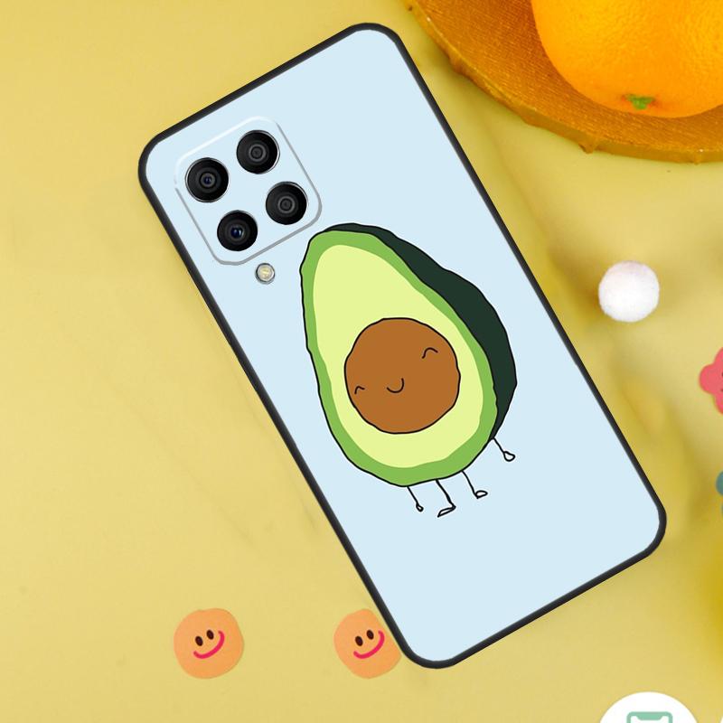 Cute Cartoon Avocado Fitness Case For Samsung Galaxy M31 M32 M12 M52 M21 M15 M55 M56 M36 M16 M06 M13 M33 M53 M14 M34 M54