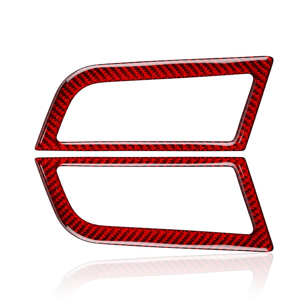 Carbon Fiber Car Dashboard Air Conditioner Outlet Vent Sticker Interior Decal For Ford Mustang GT 2015- Car