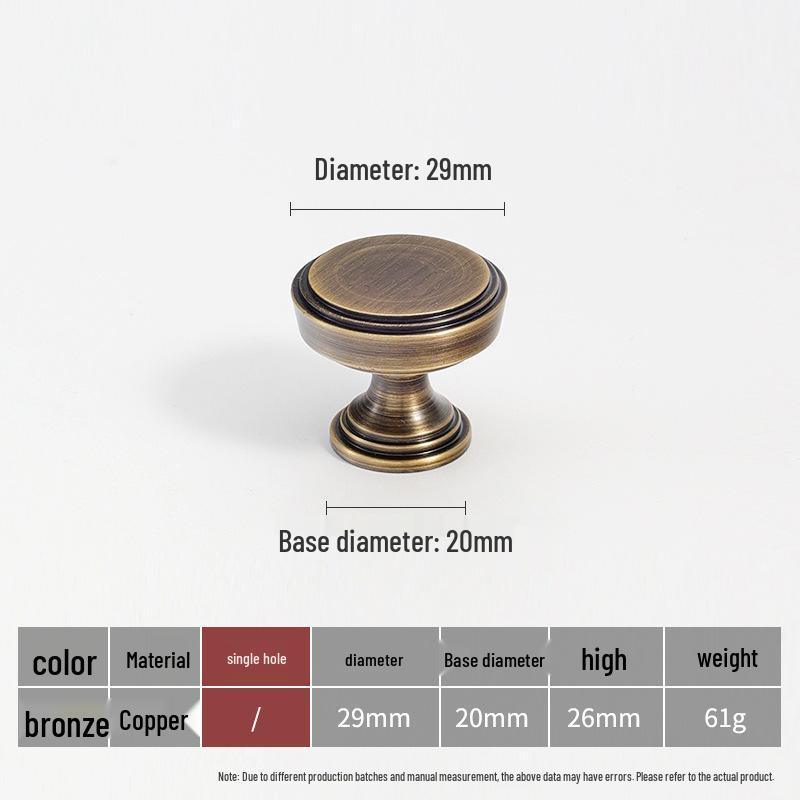 American Brass Retro Wardrobe Handle In Antique Bronze for Cabinets and Drawers