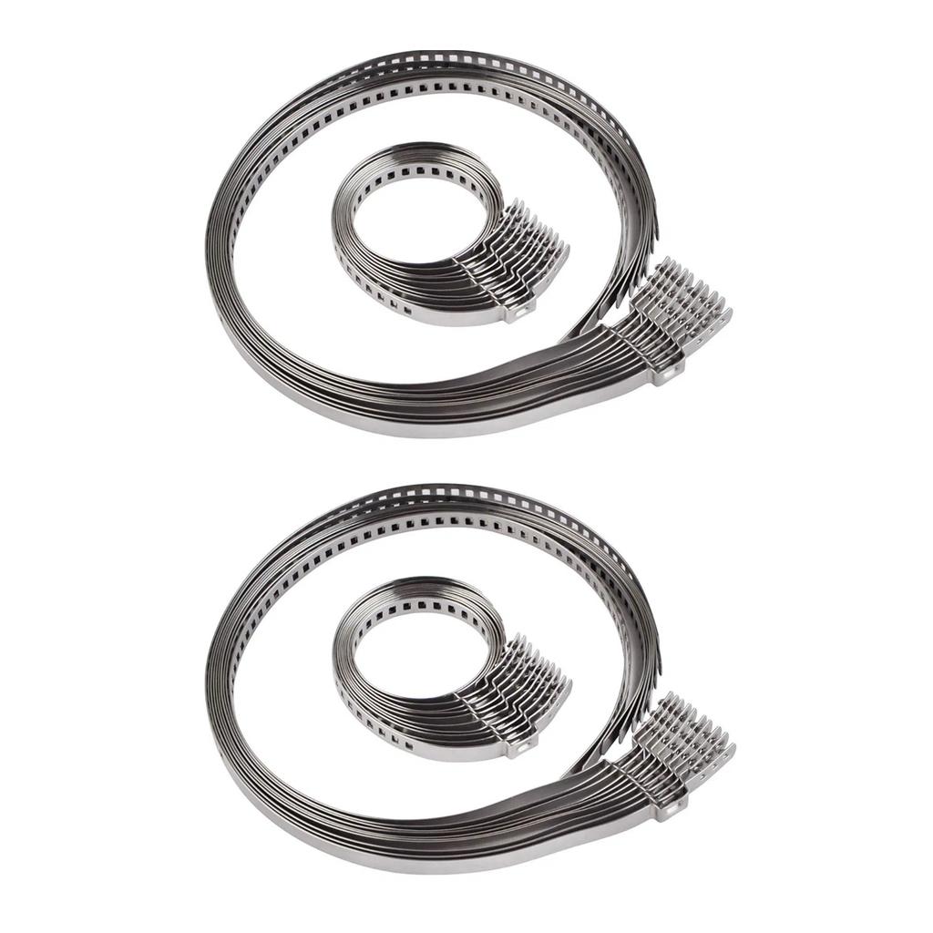 10 pcs CV joint dust cover adjustable CV dust clamp stainless steel universal CV clamp large small multi-purpose manual tool
