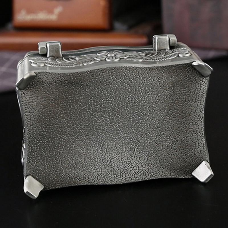 Elegant European Style Zinc Alloy Jewelry Box Storage Container For Necklace And Ring Accessories Storage