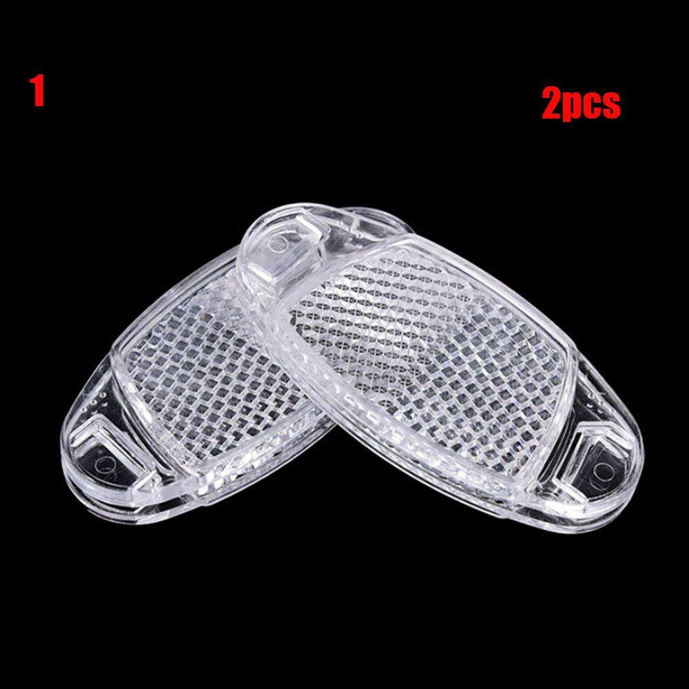 

2 шт. Высококачественный отражатель спиц велосипеда Овальный и круглый Пластиковый Мигающий Ночной Отражатель Предупредительный Свет Безопасности Светоотражатель Обода Колеса