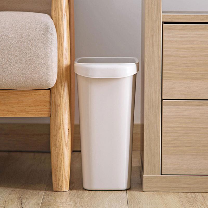 Narrow Garbage Can Open Top Trash Can Garbage Container Bin Bathroom Trash Bin Decorative Trash Bin Compact Trash Can For Narrow
