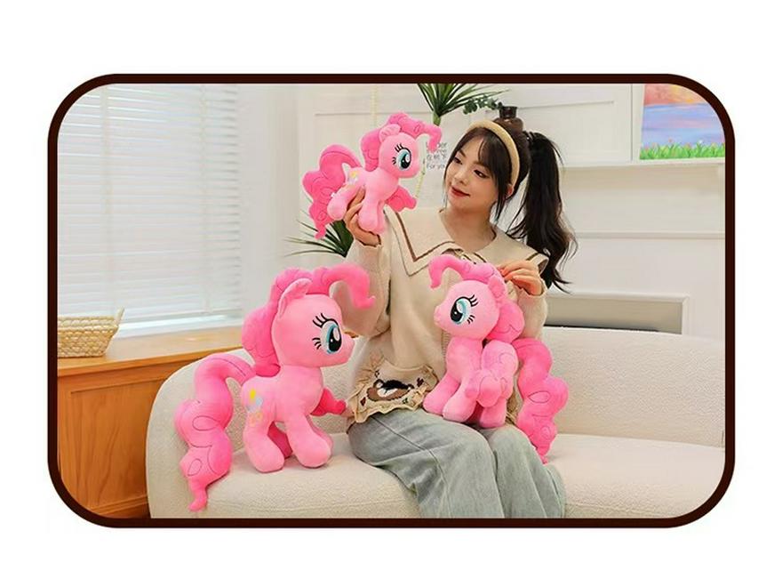 Little Pony Cute Plush Toy - Adorable Pet Pony Figure Cushion, Perfect Gift for Children's Birthdays