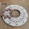 Dřevěný nástroj na melodii přenosný hudební nástroj akordové kolo Circle of Fifths akordové kolo nástroj pro transpozici hudby pro kytaru baskytara klavír housle