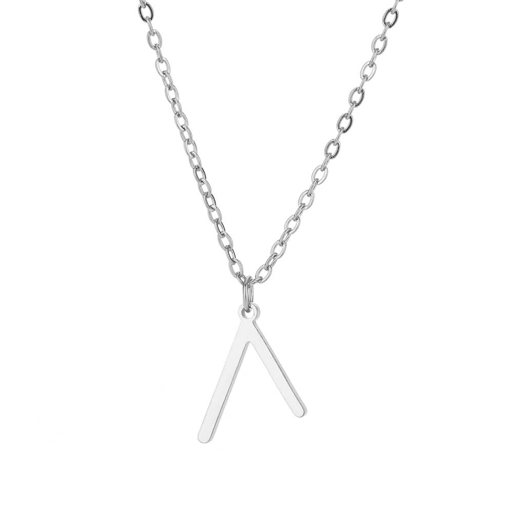 Viking Rune Layering Necklace for Women Stainless Steel Norse Runic Pendants Necklaces Feminine Delicate Minimalist Zircon Gift