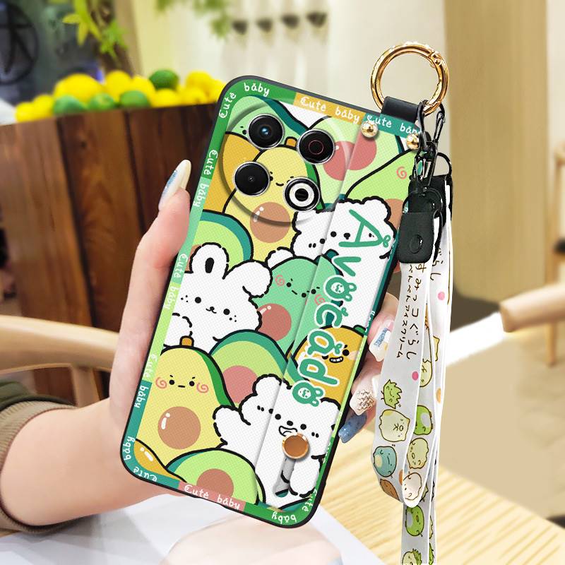 Wristband Soft Case Phone Case For Tecno Spark30 Pro 4G/KL7 Dirt-resistant Ring Cute Kickstand Waterproof Back Cover
