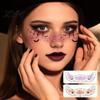 Rychlé řešení make-upu pro tématické večírky Halloween Tetovací samolepky, Dočasné nálepky na obličej Večírkový make-up, Kreativní sváteční vystoupení Voděodolné