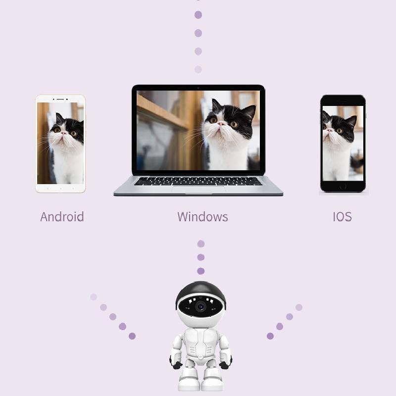 1080p Monitor Baby Wifi Audio Robot Camera Night Motion Pet Smart