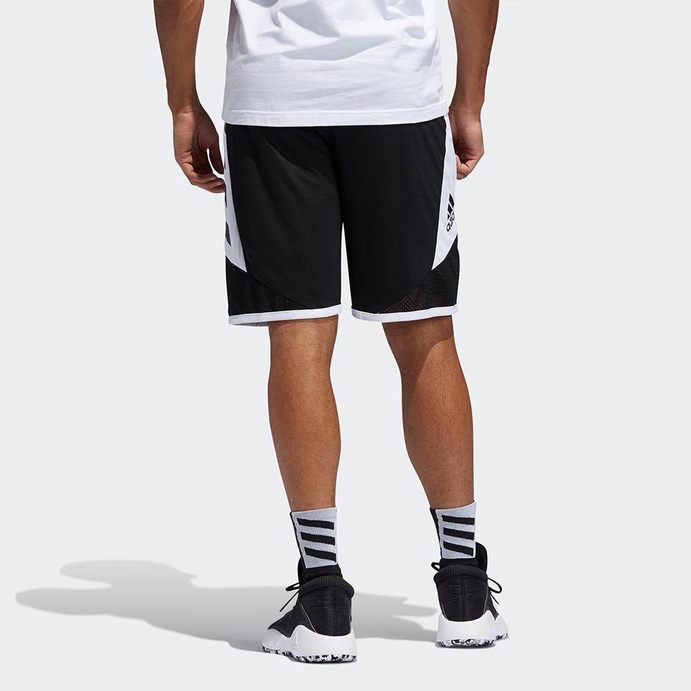 Adidas Basketball Shorts Men's Black Moderate Straight Fit Pants FH7947-