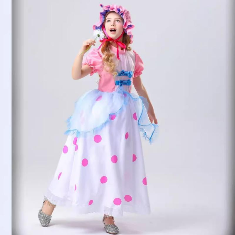 Halloween Toy Story Cartoon Character Cosplay Children's Shepherd Girl Stage Performance Costume
