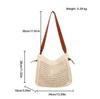 2025 New Ladies Large Capacity Summer Straw Bag, Fashion Simple Trend Ladies Beach Bag, Travel Daily Shoulder Bag