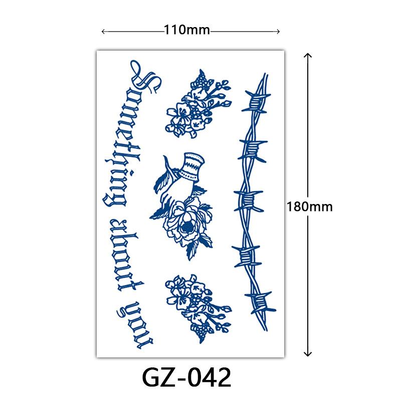 Herbal Juice Tattoo Stickers, Semi-Permanent Tattoo Stickers, Sweatproof, Lasting Tattoo Stickers