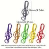 10pc Colorful Musical Note Shape Paper Clips,Document Organizer Paper Clips,Bookmark Stationery School Office Supply Clip Holder
