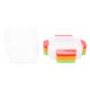 6 Pcs Food Storage Container Set 750ML Stackable Reusable PP Food Storage Box with Sealing Lid for Microwave Fridge