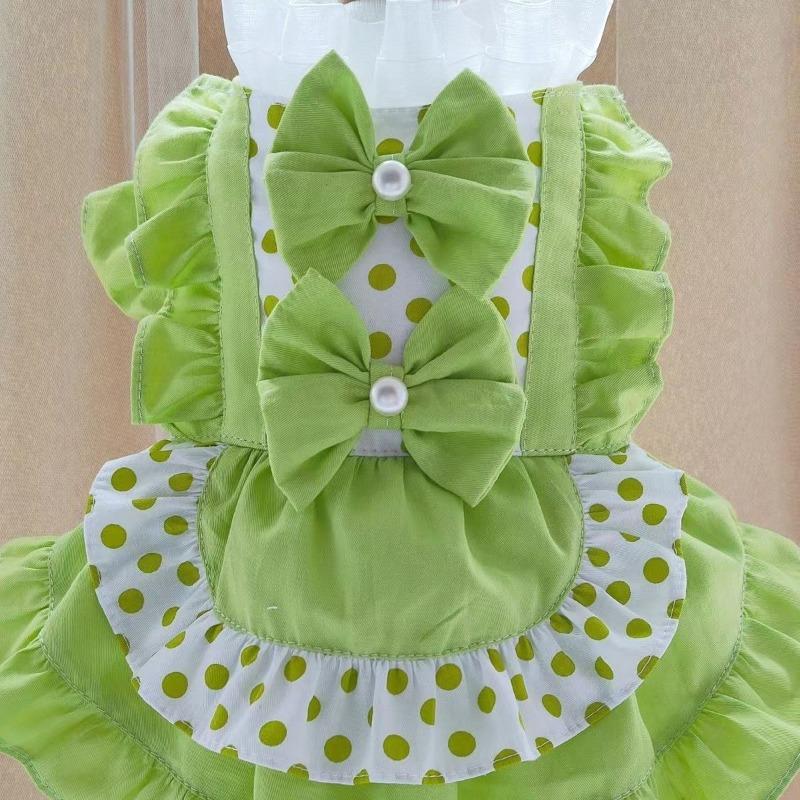 Summer New Diandian Lolita Fresh Pet Size Dog Dress Cat Summer Puppy Princess Dress