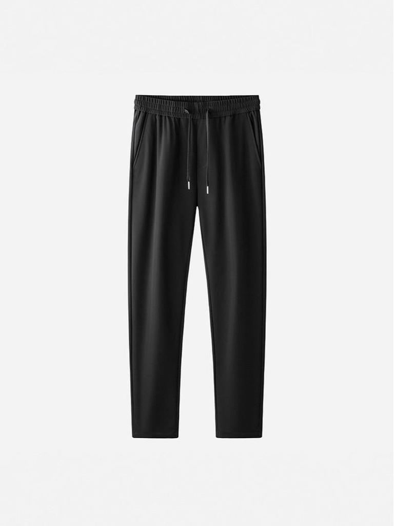 Jin'an Men's High-Elastic Fleece-Lined Straight-Leg Casual Pants for Autumn and Winter