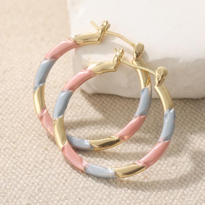 Vintage Court Style Big Circle Hoop Earrings Women's Luxury Earbuckle Elegant Senior Sense Jewelry Accessories Fit Banquet Gifts