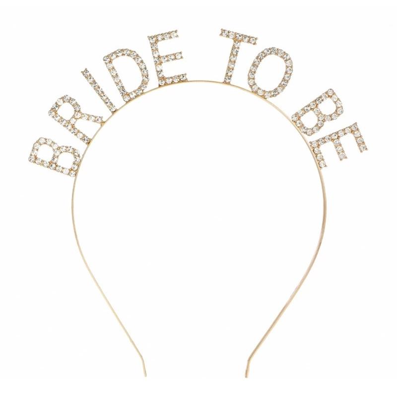 Sparkling Crystal Headpiece Bride to Be Crystal Tiaras for Pageant Proms Hair Jewelry with Elegant Rhinestones золотой