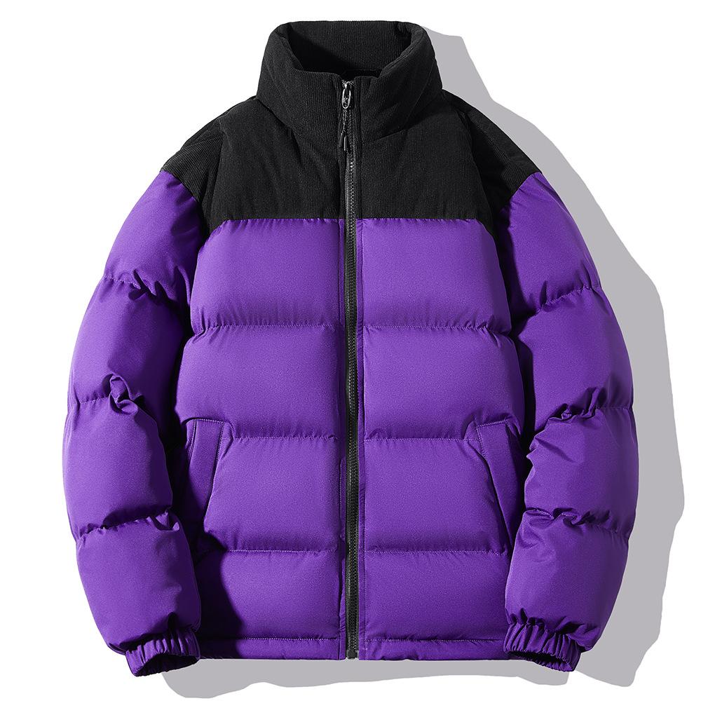 Winter Corduroy Cotton Jacket Large Size Windproof and Warm Thickened Cotton Jacket for Men Couples Versatile Collar Jacket