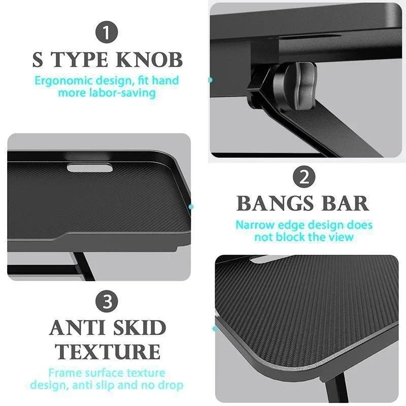 Adjustable Foldable Desktop Stand for TV Screen Computer Monitor Router Set-Top Box Player Office Home Storage Shelf Organizer
