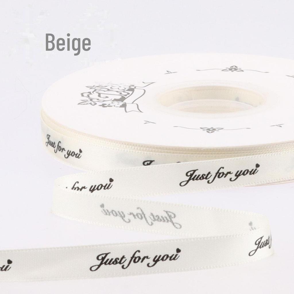 1cm Narrow Printed English Ribbon - Gift, Baking, and Florist Polyester Ribbon