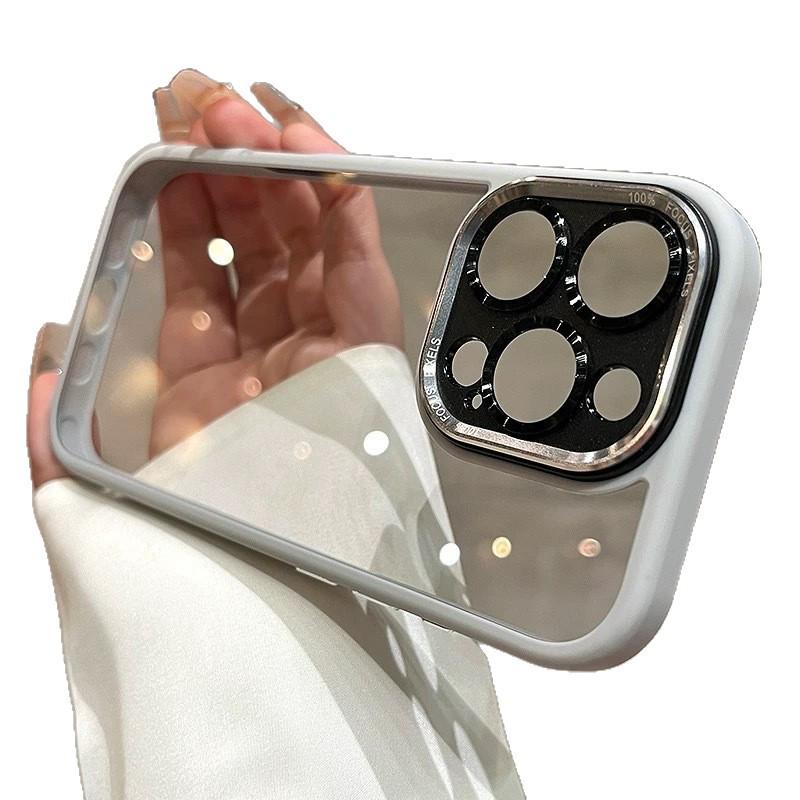 Carcasă Metalică Premium pentru Obiectivul Camerei pentru iPhone 17 Pro Max - Carcasă de Protecție Transparentă cu Acoperire Completă pentru Apple 16