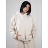 Comfrt Solid Embroidered Fleece Oversize Hoodie Sweatpants Set Casual Couple Outfit