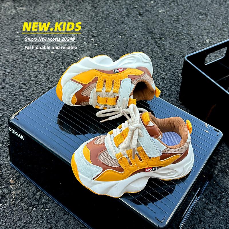 Children's Sneakers Boy Breathable Girls School Shoes Fashion Versatile Kids Causal Running Sports Shoes Non-slip Spring Autumn
