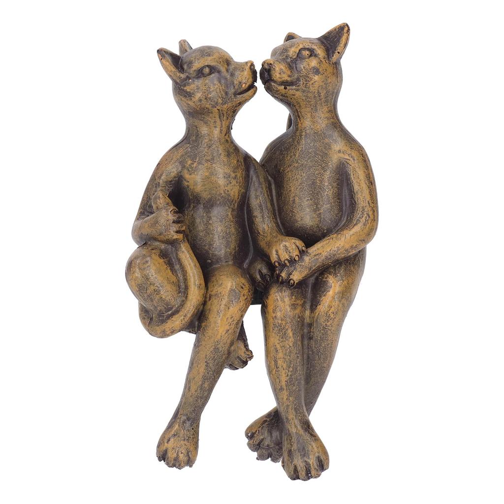 Kätzchen Harz Ornament Niedlich Lebensecht Handbemalt Miniatur Katze Dekorationen für Garten Terrasse Zuhause