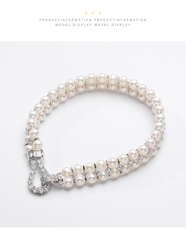 Korean Fashion Freshwater Pearl Bracelet - Versatile, Elegant Bestie Gift